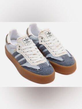 💙🩵NWB🩵💙 Adidas Atmos X Sambae Denim II0001 Women's Shoes Size 8.5